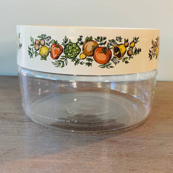 Vintage Pyrex Spice Of Life Glass Storage Lidded Canister Corning Made in USA - Picture 1 of 10